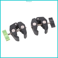 RPAN Adjustable Aluminum Crabs Clip 1 4 3 8 Thread Adapters Studio Equipment Mounting Clamp 97g