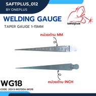 Welding Gauge Taper Model WG18 WG-18TGA (WG18) (1-15mm)