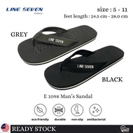 LINE SEVEN UNISEX SLIP ON SLIPPER 1098  | KASUT SELIPAR LELAKI DAN PEREMPUAN SELESA[ READY STOCK + F
