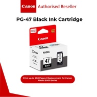 CANON PG-47 Black Ink Cartridge (15ML) for E400 / E410 / E460 / E470 / E4270 / E480