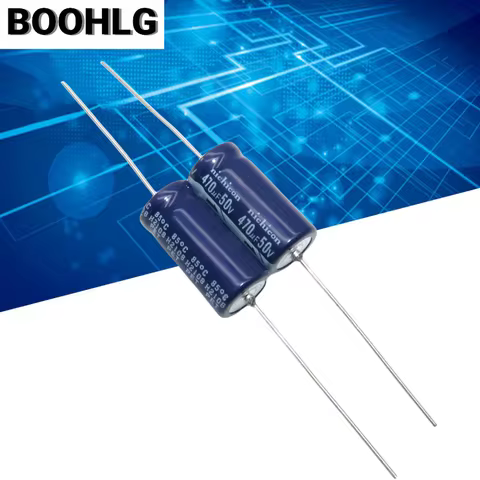 5PCS original genuine horizontal axial polarized aluminum electrolytic capacitor 50v 470uf 13X26