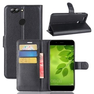 Litchi Leather Phone Case For Huawei Nova2 Nova 2 Lite 2i 2 Wallet With Card Slot Holder Flip Case Cover