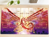 YuGiOh Table Playmat Crimson Dragon TCG CCG Trading Card Game Mouse Pad Gaming Play Mat 60x35cm Free Bag