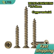 M3M3.5M4M5M6 Metal Screw / Self-Tapping Flat Head Screw /countersunk head Screw/wood screw【LYG-MB-ZG