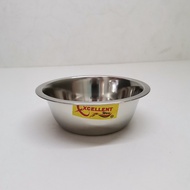 Round Stainless Steel Bowl 1PCS Stainless Steel Bowl 12cm ( Inner12cm ,outer 13.5cm ) H4.5cm