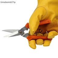 (time) 1 Pair Yellow Cowhide Heavy Duty Safety Protective Driver Working Welding Stretchable Mechani