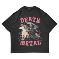 MEGABLAST  – DEATH METAL UNICORN KAOS VINTAGE OVERSIZE COMBED 24S