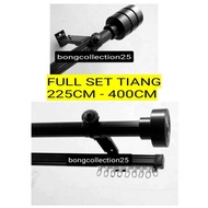 NEW Full Set Curtain Rod BLACK DOFF CURTAIN ROD/ CURTAIN RELL/ CURTAIN POLE CURTAIN ROD CURTAIN ROD 