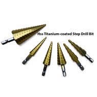 Hss Titanium-coated Step Drill Bit (Hex Shank)
