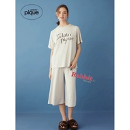 Little Rabbit Grocery Shop Japan Gelato pique Simple Neat Style Letter Pajamas Set