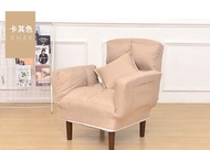 找得 - 單人沙發床折疊梳化床 午睡躺椅陪護保姆椅電腦椅3002卡其色