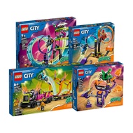 Ready Stock #City Series 60361 Ultimate Motorcycle Stunt Challenge Children's Assembled Building Blo