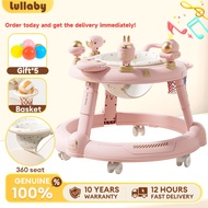 Baby walker 6 month walker baby 360 seat Foldable baby walker 3 in 1 push walker mainan toy gift box