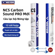 VICTOR NCS Carbon Sound Synthetic Badminton 12pcs/Set Professional Grade Stability New Features Wood