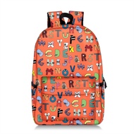 SQA Alphabet Lore backpack Outdoor bag Primary junior high school students schoolbag large capacity