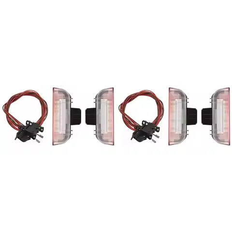 A33G-4X LED Door Warning Light Interior LAMP LIGHTS+Cable WIRE For Golf Jetta MK5 MK6 Passat B6 B7 C