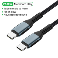 Elough 100W 60W PD USB C để Loại C Cáp Dây sạc nhanh cho Samsung S20 Xiaomi POCO F3 F4 MacBook điện