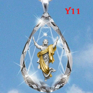 Rantai Kalung Chic Yesus Cahaya Suci Injil Crystal