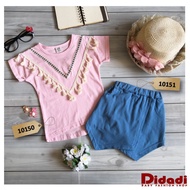 10150 Taiwan Imported Girl T-shirt Short Sleeve Pink T-shirt Kid T-shirt