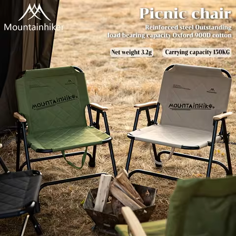 Ergonomic seating, reinforced support, foldable seats, perfect for picnic enthusiasts, camping chair