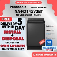 [FREE BASIC INSTALL] Panasonic NA-FD145V3BT 14.5kg Easy Hygiene & Convenient Top Load Washing Machin