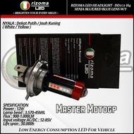 MERAH RIZOMA LED bulb H4 alien DD101 projector Rainbow lens H4 elien headlight bulb Led H4 bulb LED 