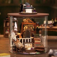 Harry Potter DIY Dollhouse Magic Dollhouse Miniature Building Kit With Furniture Book House Toy Birt