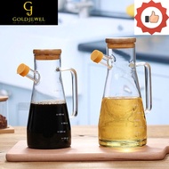 [MDJ] -HE Oil Dispenser Bottle, Food-grade Large Capacity Glass Oil Pot,  900/1000ML Leak-Proof Oil 