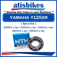 NTN YAMAHA Y125ZR ( 8pcs/Set-C3 )  100% ORIGINAL Motocycle Engine Bearing Set 6203C3 6202C3 6205C3 6