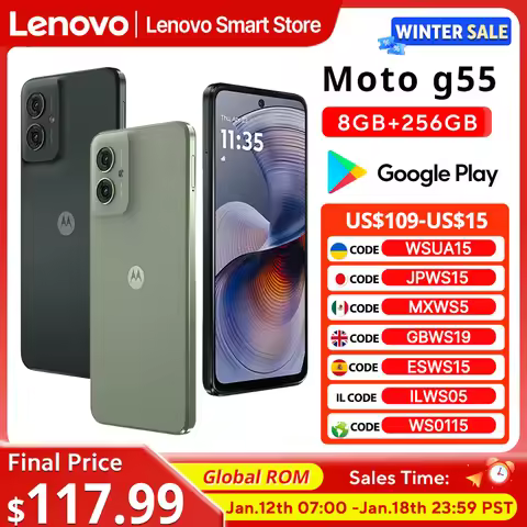 Motorola MOTO G55 Smartphone Original Global ROM 6.5-inch 120Hz Display MediaTek Dimensity 7025 CPU 