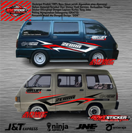 Stiker Mobil Zebra Espass 1.3 ZL ZT ZX 1.6 ZSX STD Cutting Sticker Body Samping Mobil Terlaris