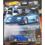 HOTWHEELS PREMIUM CAR CULTURE EXOTIC ENVY 4/5 94 BUGATTI EB110 DIECAST MODEL