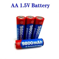 1.5 V AA battery 9800mAh rechargeable lithium ion battery for remote control mouse small fan electri