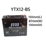 YTX12 -BS // NANOGEL G2 GEL YTX12 ER6N (09-11) ZX750 NAZA BLADE 650 VERSYS 650 ER6 VULCAN900 BATTERY BATERI