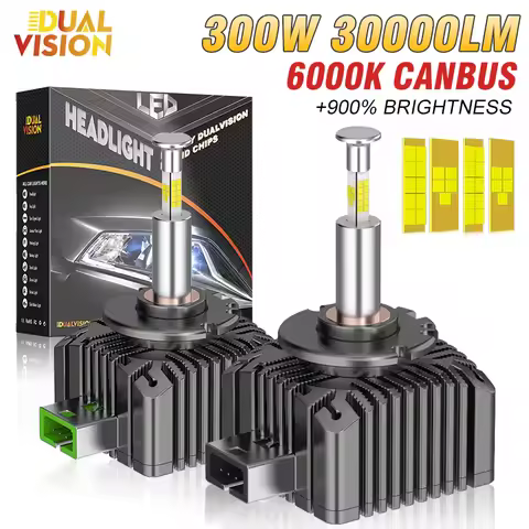 D1S D3S 360 LED Headlight Bulbs HID D2S D4S D5S D8S LED Canbus D1R D2R D3R D4R Xenon Turbo Lamp Plug