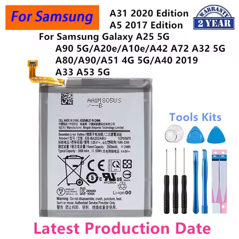 Brand New Battery For Samsung Galaxy A25 A32 A90 5G A20e A10e A5 2017 Edition A80 A31 2020 Edition A