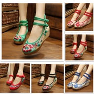 PC3 HBM Ready Stock Women Old Traditional Beijing Embroidered Shoes Chinese Ancient Shoes