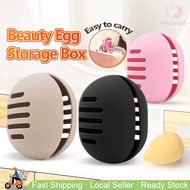 🇸🇬 Durable Soft Silicone Dust-Proof Makeup Sponge Organizer/ Portable Beauty Egg Powder Puff Storage