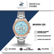 Beverly Hills Polo Club BHPC Jam Tangan Lelaki Men's Stainless Steel Quartz Watch BP5019Y
