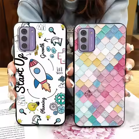 Cover Anti-dust Phone Case For Nokia G42 5G Anti-knock Cartoon Cute Back Cover protective Dirt-resis