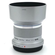 Olympus 45mm F1.8 銀色 全新一樣 零花㾗 真真正正 手快有 歡迎trade in