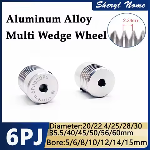 PJ multi wedge multi groove wheel multi groove PJ6 groove/6 groove/6 peak pulley multi groove drive 