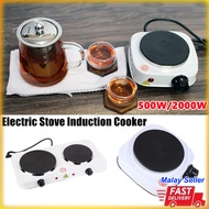 500/2000W Single Double Hot Plate Electric Stove Induction Cooker Portable Travel Multifunctional Cooking Mini Stove Without Gas Dapur Memasak Elektrik Serbaguna