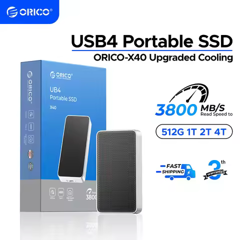ORICO USB4 Portable SSD 3800MB/s 40Gbps Ultra-Fast External Solid State Drive Compatible with Thunde