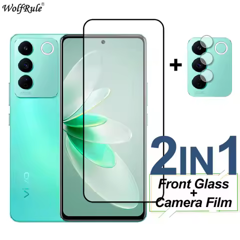 Full Cover Tempered Glass For ViVo V27e Screen Protector Protective Phone Camera Lens Film On For Vi