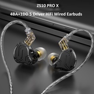 KZ ZS10 Pro x de Alta fidelidade graves โลหะ híbrido In-Ear fone de ouvido Esporte COM cancelidade ruído fones de ouvido KZ