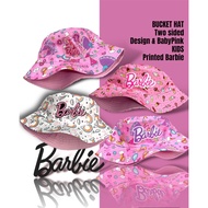 Barbie Bucket Hat KIDS two sided Cotton Canvas Printed