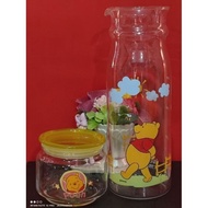 Winnie the Pooh Pitcher and Canister IWAKI PYREX