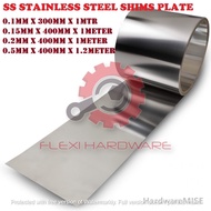 0.1mm / 0.15mm / 0.2mm / 0.5mm Stainless Steel Shim Plate SS 304 SS304 Malaysia Supplier