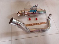 Knalpot Racing DOS muffler Beat karbu Beat Fi beat street Scoopy karbu/Fi Spacy Nex Spin Vario110led